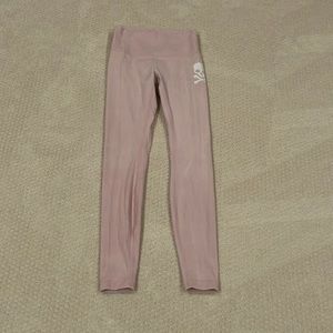 Pink Lululemon Skull Leggings